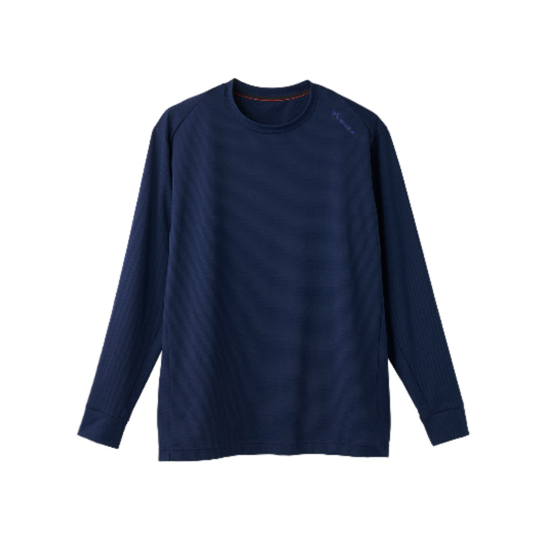 ＜キャンペーン＞べネクス ロングスリーブ クルーネック メンズ（ネイビー）