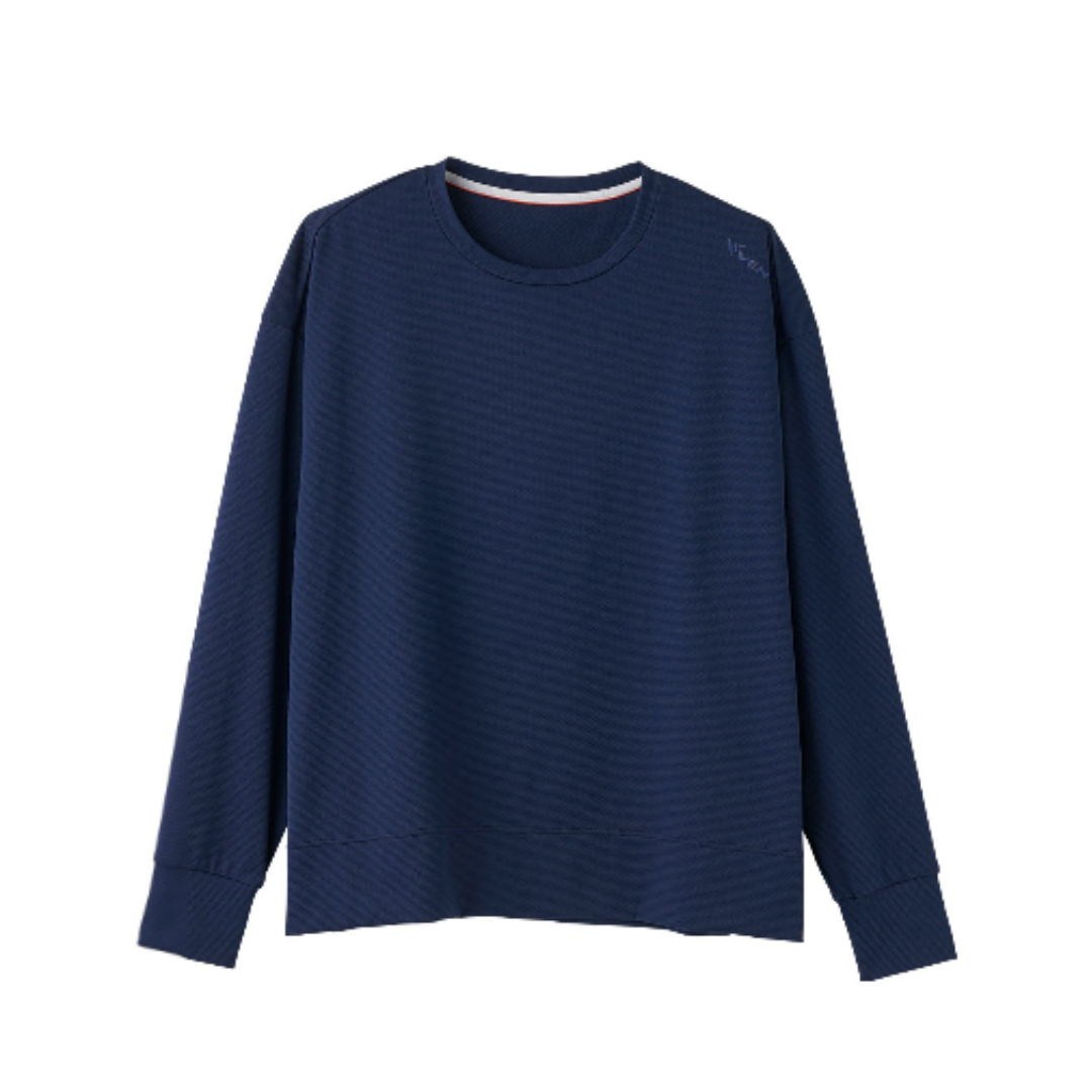 ＜キャンペーン＞べネクス ロングスリーブ クルーネック レディース（ネイビー）